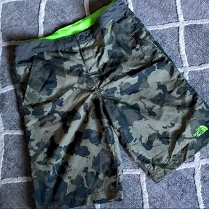 EUC The North Face boys swim trunks